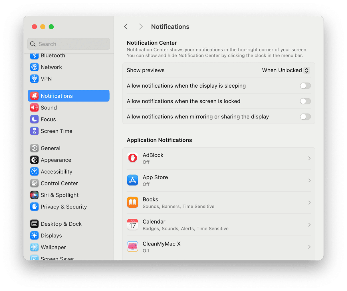 Where is Notification Center on Mac and how to use it